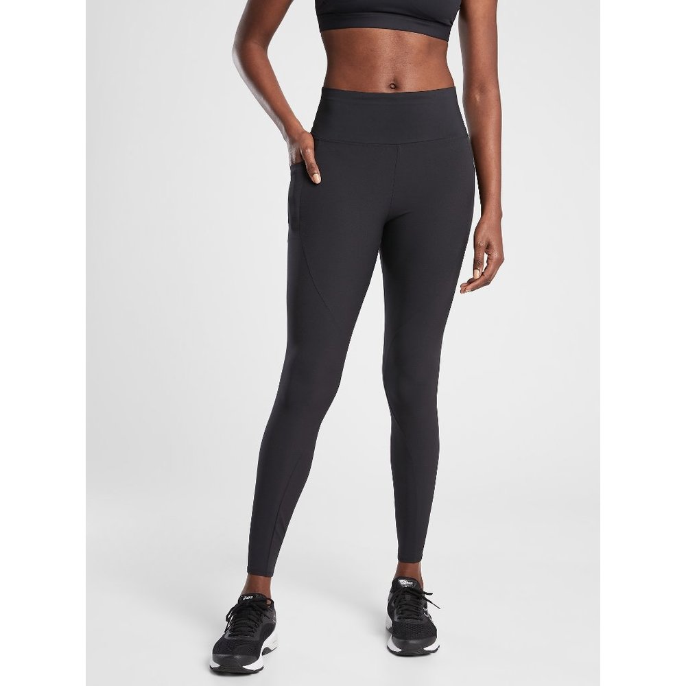 NWT Athleta Quest Hybrid Tight Pant Solid Black